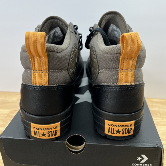 Converse Malden Street Boots M11/W13 Mid Leather Brown Truffle Waterproof - Picture 11 of 12